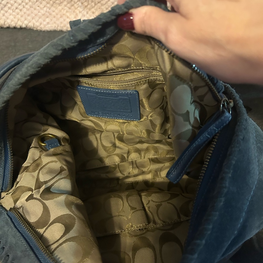Coach 4277 blue hobo bag - Picture 7 of 9